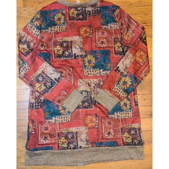 New GRECERELLE Womens Open Front Cardigan Button Down Ribbed Lightweight Top NWT - Picture 6 of 9